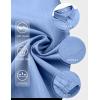 imageCOOFANDY Mens Long Sleeve Button Down Shirt Wrinkle Free Untucked Dress Shirt Casual Denim ShirtLight Blue