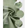 imageCOOFANDY Mens Long Sleeve Button Down Shirt Wrinkle Free Untucked Dress Shirt Casual Denim ShirtLight Green