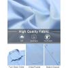 imageCOOFANDY Mens Short Sleeve Button Down Shirts Casual Dress Shirts for Men Untucked Shirt with PocketLight Blue