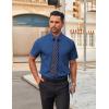 imageCOOFANDY Mens Short Sleeve Button Down Shirts Casual Dress Shirts for Men Untucked Shirt with PocketNavy