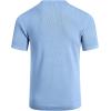 imageCOOFANDY Mens Vintage Knit Shirt Short Sleeve Button Down Polo Shirts for Summer Casual ampamp VacationLight Blue