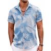 Light Blue-white Palm Leaf