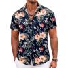 Navy Blue-tropical Floral