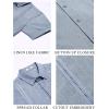 imageCOOFANDY Mens Cuban Guayabera Summer Beach Short Sleeve Casual Vacation Wedding ShirtGreyblue