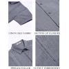 imageCOOFANDY Mens Cuban Guayabera Summer Beach Short Sleeve Casual Vacation Wedding ShirtNavy Blue