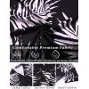 imageCOOFANDY Mens Hawaiian Short Sleeve Shirt Tropical Vacation Essential Casual Button Down Summer Beach ShirtsWhite Leavesblack Print