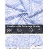 imageCOOFANDY Mens Hawaiian Short Sleeve Shirt Tropical Vacation Essential Casual Button Down Summer Beach ShirtsWhite Leavesblue