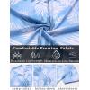 imageCOOFANDY Mens Hawaiian Short Sleeve Shirt Tropical Vacation Essential Casual Button Down Summer Beach ShirtsWhite Leavesblue Print