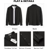 imageCOOFANDY Mens Lightweight Button Down Shirts Long Sleeve Casual Textured Overshirt Regular FitBlack