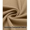 imageCOOFANDY Mens Lightweight Button Down Shirts Long Sleeve Casual Textured Overshirt Regular FitKhaki