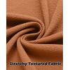 imageCOOFANDY Mens Lightweight Button Down Shirts Long Sleeve Casual Textured Overshirt Regular FitLight Brown