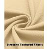 imageCOOFANDY Mens Lightweight Button Down Shirts Long Sleeve Casual Textured Overshirt Regular FitLight Khaki