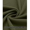 imageCOOFANDY Mens Lightweight Button Down Shirts Long Sleeve Casual Textured Overshirt Regular FitOlive Green
