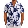 Black Palm Leaf-white