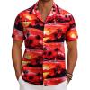 Sunset Palm Tree-red