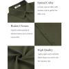 imageCOOFANDY Mens Button Down Shirt Short Sleeve Casual Shirts for Summer Beach Vacation ShirtsArmy Green
