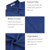 imageCOOFANDY Mens Button Down Shirt Short Sleeve Casual Shirts for Summer Beach Vacation ShirtsAzure