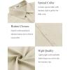 imageCOOFANDY Mens Button Down Shirt Short Sleeve Casual Shirts for Summer Beach Vacation ShirtsBeige