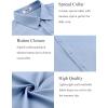 imageCOOFANDY Mens Button Down Shirt Short Sleeve Casual Shirts for Summer Beach Vacation ShirtsClear Blue