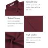 imageCOOFANDY Mens Button Down Shirt Short Sleeve Casual Shirts for Summer Beach Vacation ShirtsDark Red