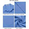 imageCOOFANDY Mens Button Down Shirts Short Sleeve Casual Summer Shirts Beach Wedding Shirt with PocketBlue