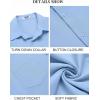 imageCOOFANDY Mens Button Down Shirts Short Sleeve Casual Summer Shirts Beach Wedding Shirt with PocketLight Blue