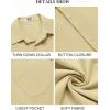 imageCOOFANDY Mens Button Down Shirts Short Sleeve Casual Summer Shirts Beach Wedding Shirt with PocketLight Khaki