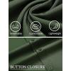 imageCOOFANDY Mens Casual Button Down Shirts Short Sleeve Business Shirts Lightweight Wrinkle Free Dress ShirtsDark Army Green