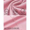 imageCOOFANDY Mens Casual Button Down Shirts Short Sleeve Business Shirts Lightweight Wrinkle Free Dress ShirtsPink