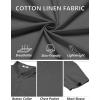 imageCOOFANDY Mens Cotton Linen Shirts Casual Beach Shirts Short Sleeve Button Down Shirts Summer Vacation ShirtsDark Gray