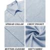 imageCOOFANDY Mens Short Sleeve Button Down Shirt Casual Linen Shirts Summer Beach Vacation Shirt with PocketBlue