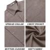 imageCOOFANDY Mens Short Sleeve Button Down Shirt Casual Linen Shirts Summer Beach Vacation Shirt with PocketBrown