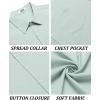 imageCOOFANDY Mens Short Sleeve Button Down Shirt Casual Linen Shirts Summer Beach Vacation Shirt with PocketLeaf