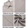 imageCOOFANDY Mens Short Sleeve Button Down Shirt Casual Linen Shirts Summer Beach Vacation Shirt with PocketStone
