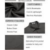 imageCOOFANDY Mens Short Sleeve Button Down Shirt Wrinkle Free Dress Shirts Casual Summer Untucked ShirtGrey