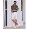 imageCOOFANDY Mens Short Sleeve Button Down Shirt Wrinkle Free Dress Shirts Casual Summer Untucked ShirtGrey