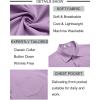 imageCOOFANDY Mens Short Sleeve Button Down Shirt Wrinkle Free Dress Shirts Casual Summer Untucked ShirtLight Purple