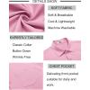 imageCOOFANDY Mens Short Sleeve Button Down Shirt Wrinkle Free Dress Shirts Casual Summer Untucked ShirtPink