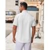 imageCOOFANDY Mens Short Sleeve Button Down Shirt Wrinkle Free Dress Shirts Casual Summer Untucked ShirtWhite