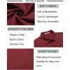 imageCOOFANDY Mens Short Sleeve Button Down Shirt Wrinkle Free Dress Shirts Casual Summer Untucked ShirtWine Red