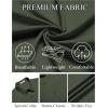 imageCOOFANDY Mens Short Sleeve Dress Shirts Wrinkle Free Button Down Shirts Stain Shield Shirts with PocketDark Army Green