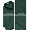 imageCOOFANDY Mens Button Down Shirts Short Sleeve Casual Shirt Summer Beach Wedding ShirtsBright Green