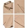 imageCOOFANDY Mens Button Down Shirts Short Sleeve Casual Shirt Summer Beach Wedding ShirtsKhaki