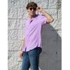 imageCOOFANDY Mens Button Down Shirts Short Sleeve Casual Shirt Summer Beach Wedding ShirtsLavender