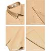 imageCOOFANDY Mens Button Down Shirts Short Sleeve Casual Shirt Summer Beach Wedding ShirtsLight Khaki