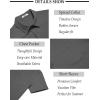 imageCOOFANDY Mens Casual Button Down Shirt Short Sleeve Textured Shirt Summer Beach Vacation Shirts with PocketGray