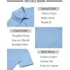 imageCOOFANDY Mens Casual Button Down Shirt Short Sleeve Textured Shirt Summer Beach Vacation Shirts with PocketSky Blue