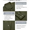 imageCOOFANDY Mens Casual Shirt Long Sleeve Casual Button Down Shirt for Men Summer Beach Wedding ShirtArmy Green