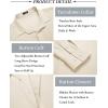 imageCOOFANDY Mens Casual Shirt Long Sleeve Casual Button Down Shirt for Men Summer Beach Wedding ShirtBeige