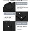 imageCOOFANDY Mens Casual Shirt Long Sleeve Casual Button Down Shirt for Men Summer Beach Wedding ShirtBlack